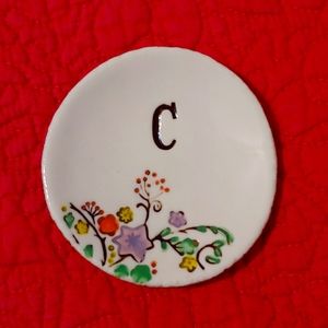 Anthropologie -- Ring Dish -- C Initial